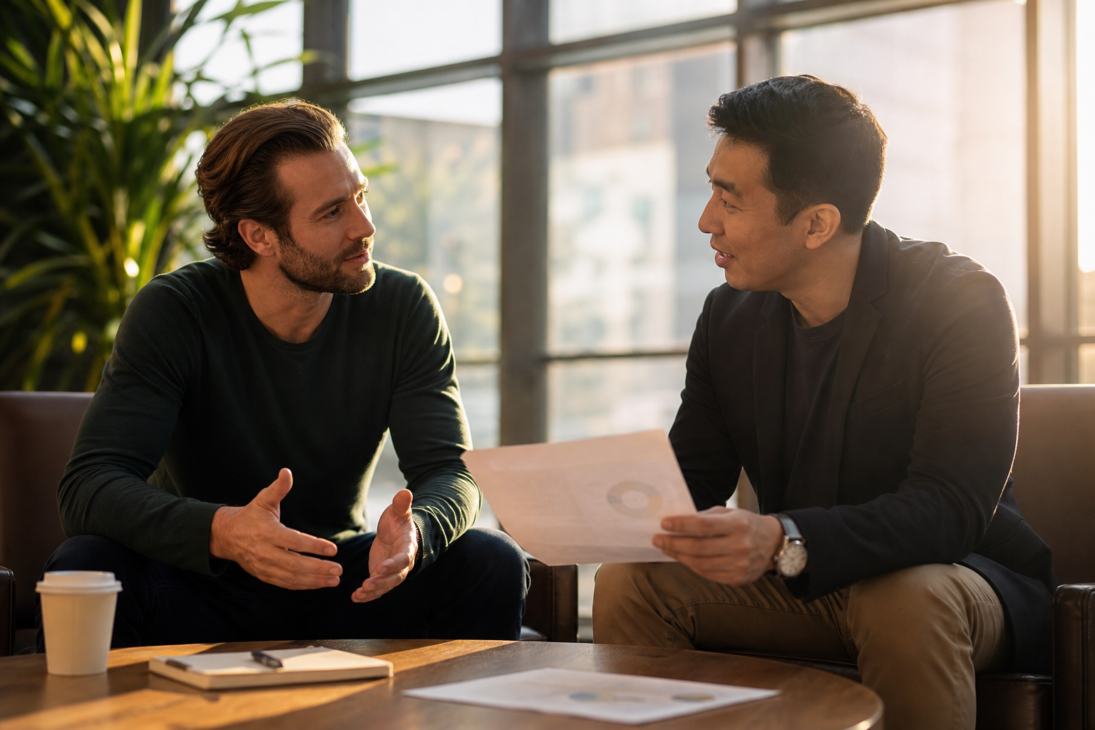 Entrepreneurs refining vision and business strategy through mentorship